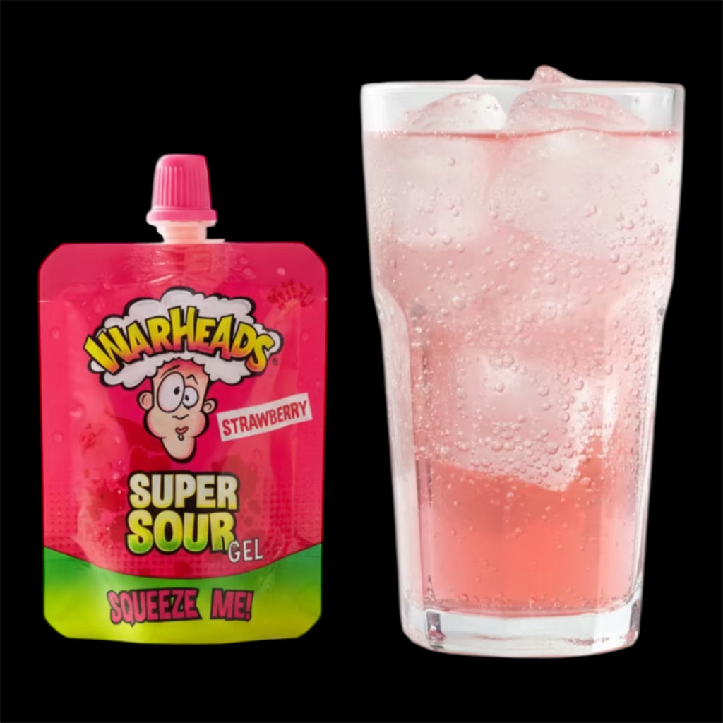 WARHEADS SUPER SOUR GEL - Strawberry - $low $yrup $low $yrup $low $yrup