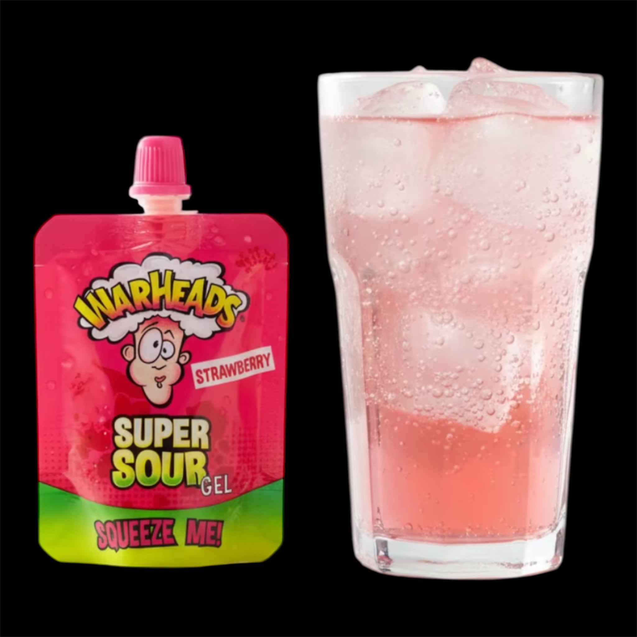 WARHEADS SUPER SOUR GEL - Strawberry - $low $yrup $low $yrup $low $yrup