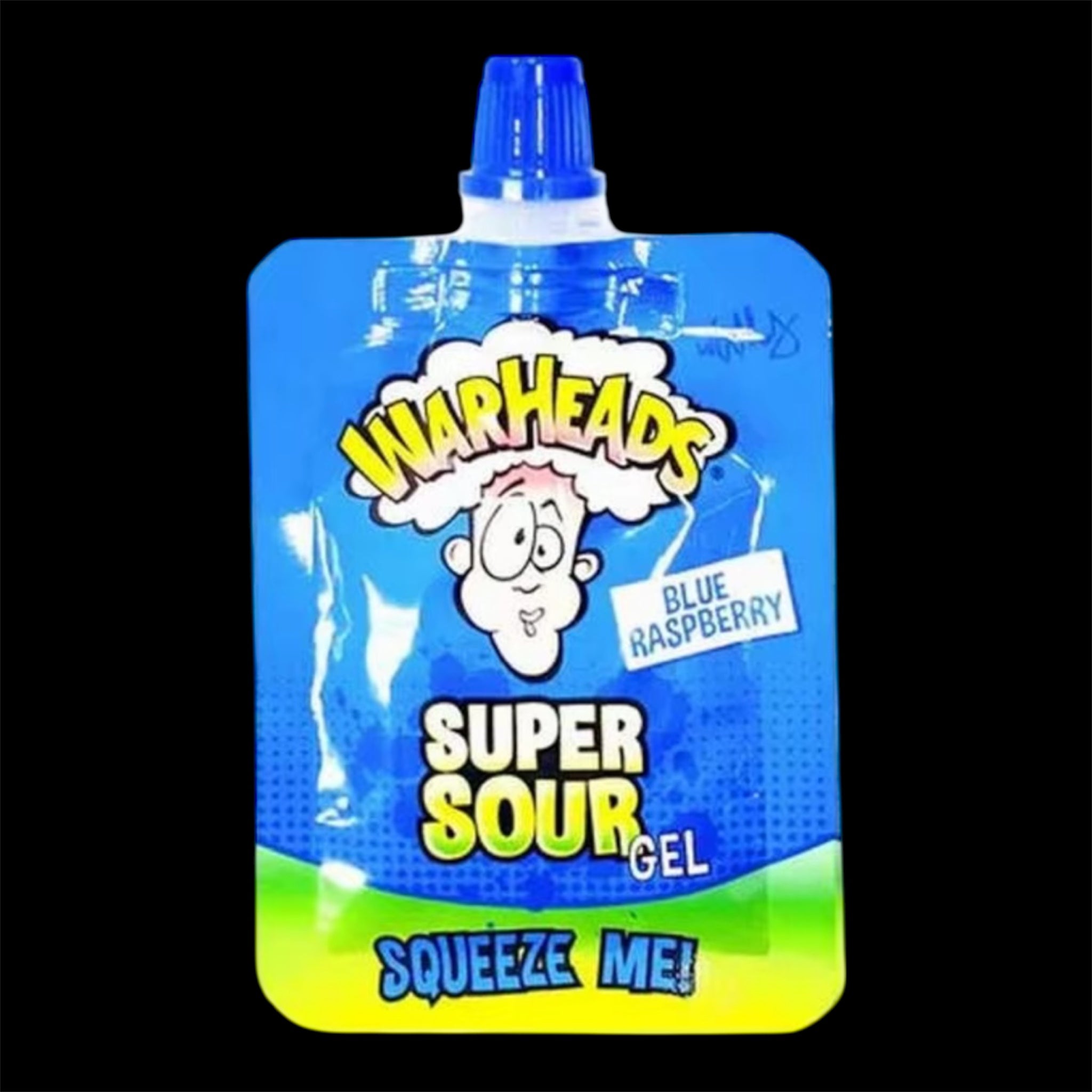 WARHEADS SUPER SOUR GEL - blue raspberry - $low $yrup $low $yrup $low $yrup
